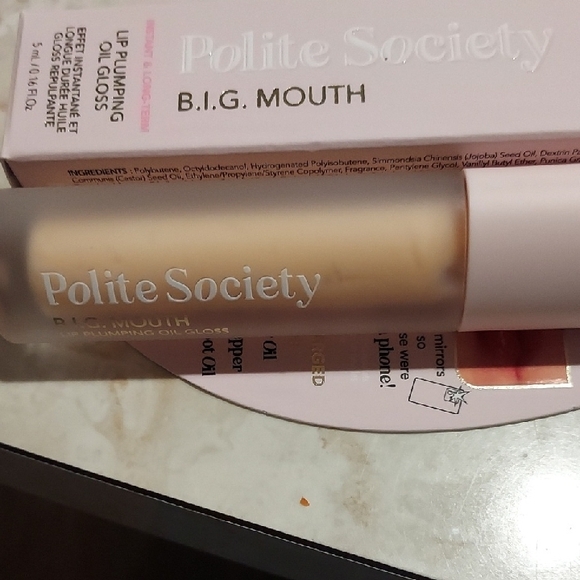 🩷💄Big Mouth Lip Plumping Oil Gloss - Pink BNIB - Picture 3 of 6